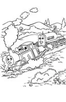 Thomas de Trein kleurplaat 8